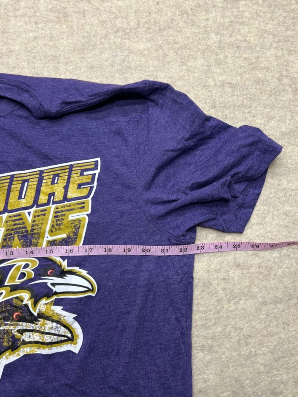 NFL Baltimore Ravens Purple Graphic Tee T-Shirt NFL XL Football Poe Unisex - Picture 5 of 7